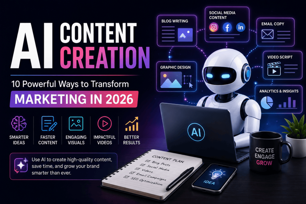 AI Content Creation transforming digital marketing in 2026